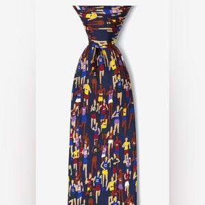 ALYNN Marathon Men’s Tie Navy 100% Silk Colorful Like New Office Work Event